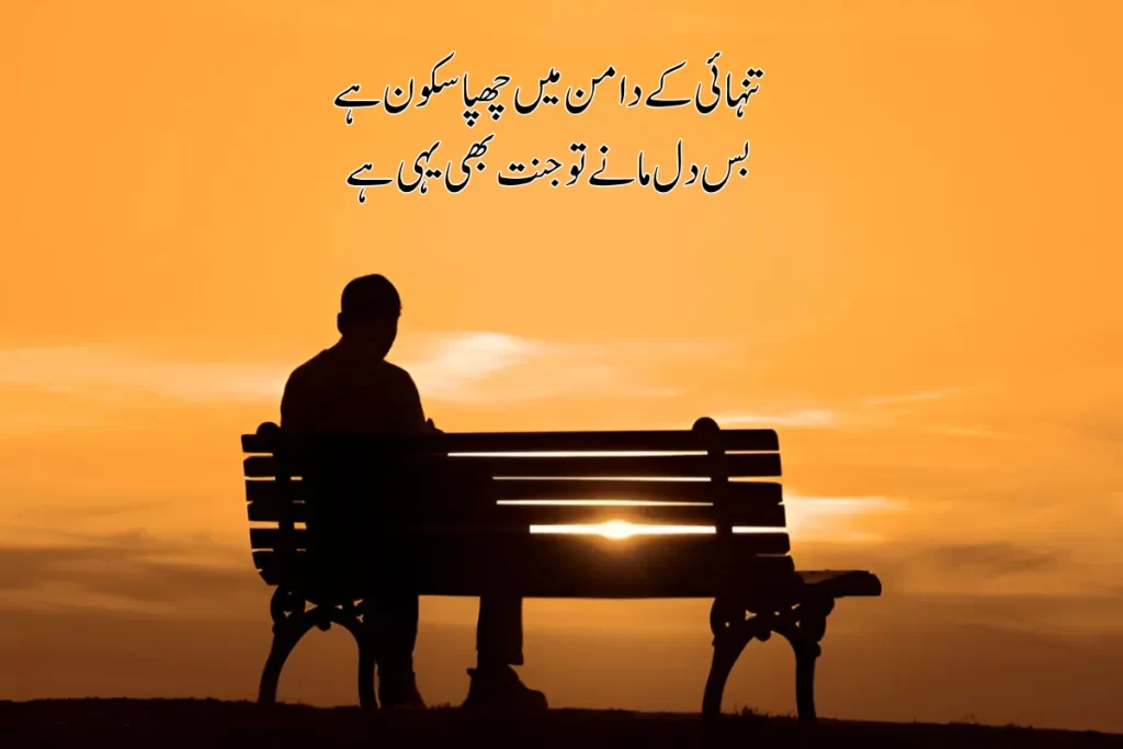 Alone Poetry in Urdu Text – Best 2 Lines 120+ Shayari