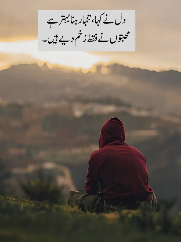 Alone Quotes In Urdu Text