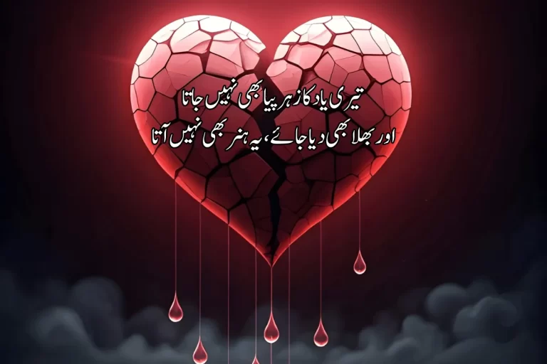 Heart Broken Poetry in Urdu Text – Best 2 Lines 150+ Shayari